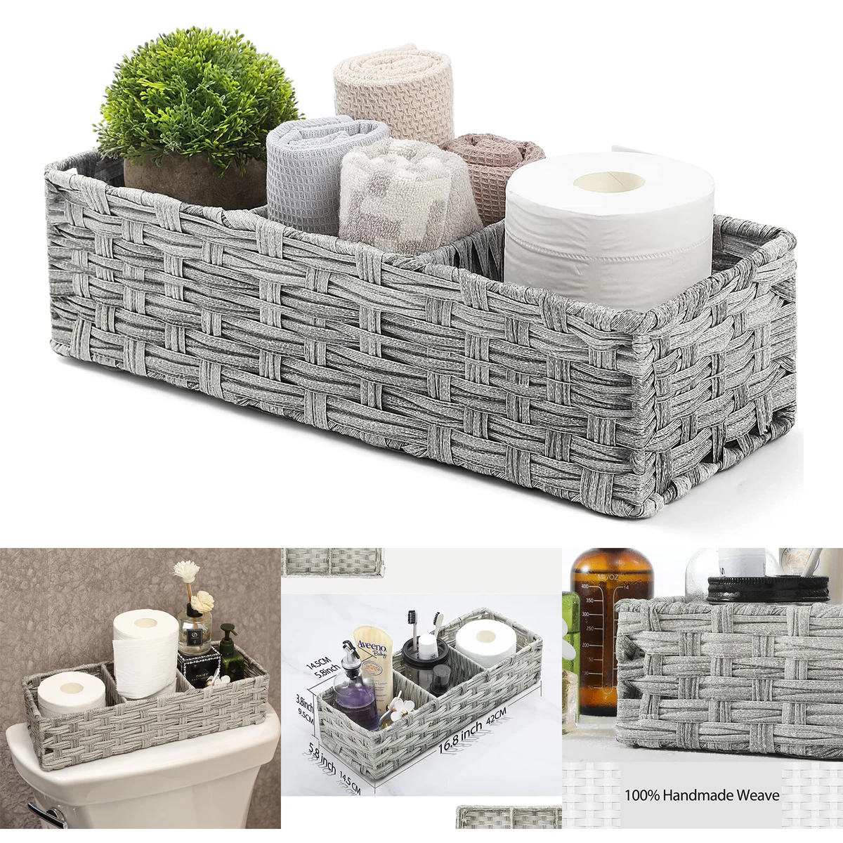 Toilet Tank Topper Paper Basket 1