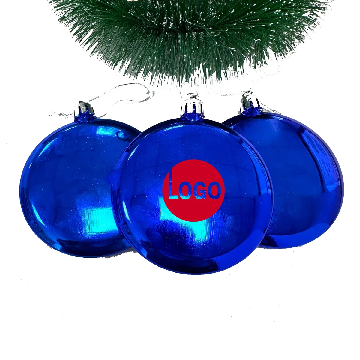 Flat Round Christmas Ornament 1
