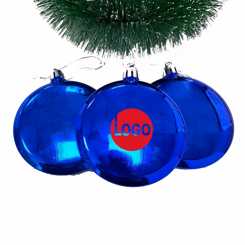 Flat Round Christmas Ornament