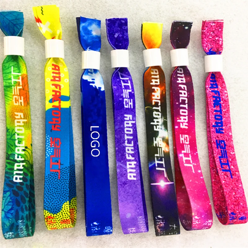 Sublimated Fabric Wristband Lanyard--13"X0.59" 1