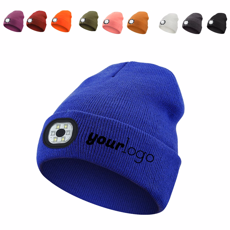 LED Light Wireless Knit Hat with Music Speaker