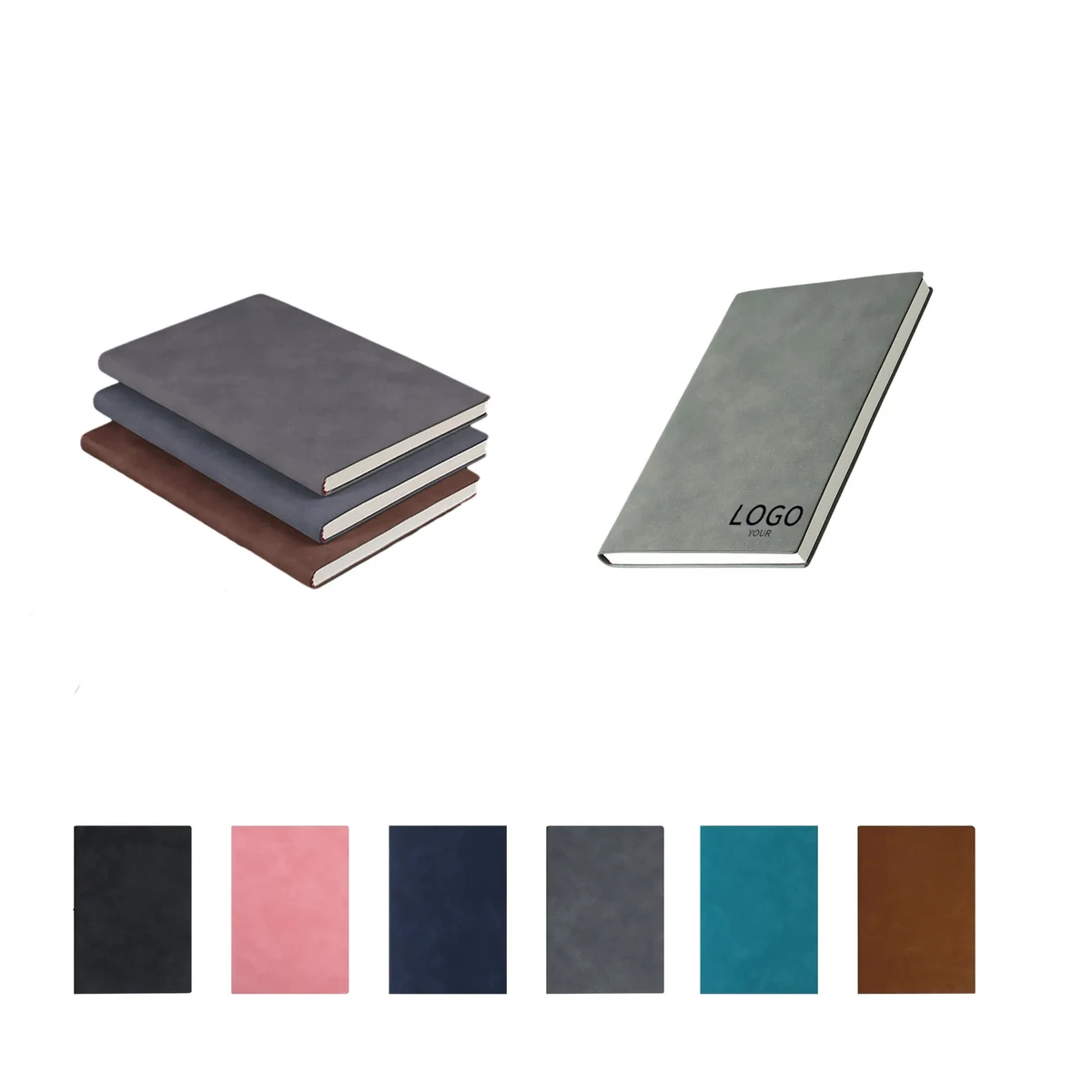 A5 Leather Business Soft Cover Notebook 1