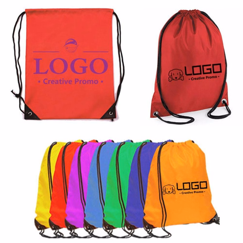 210D Polyester Backpack Drawstring Cinch Bag