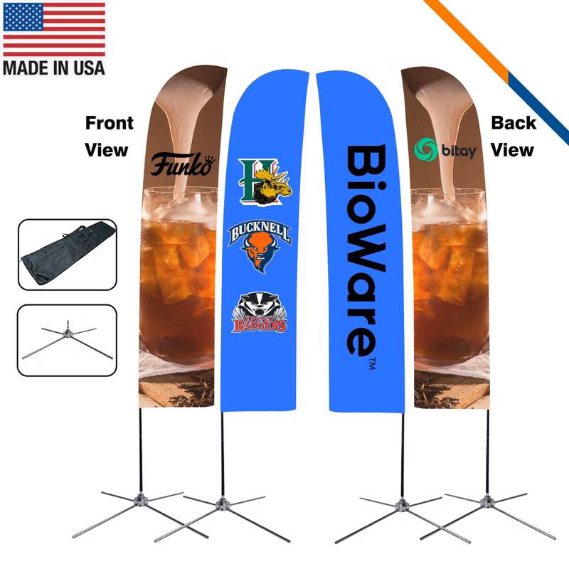 13' Lapar Double-Sided Straight Flag
