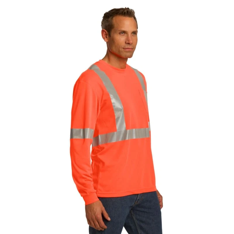 CornerStone ANSI 107 Class 2 Long Sleeve Safety T-Shirt. 1