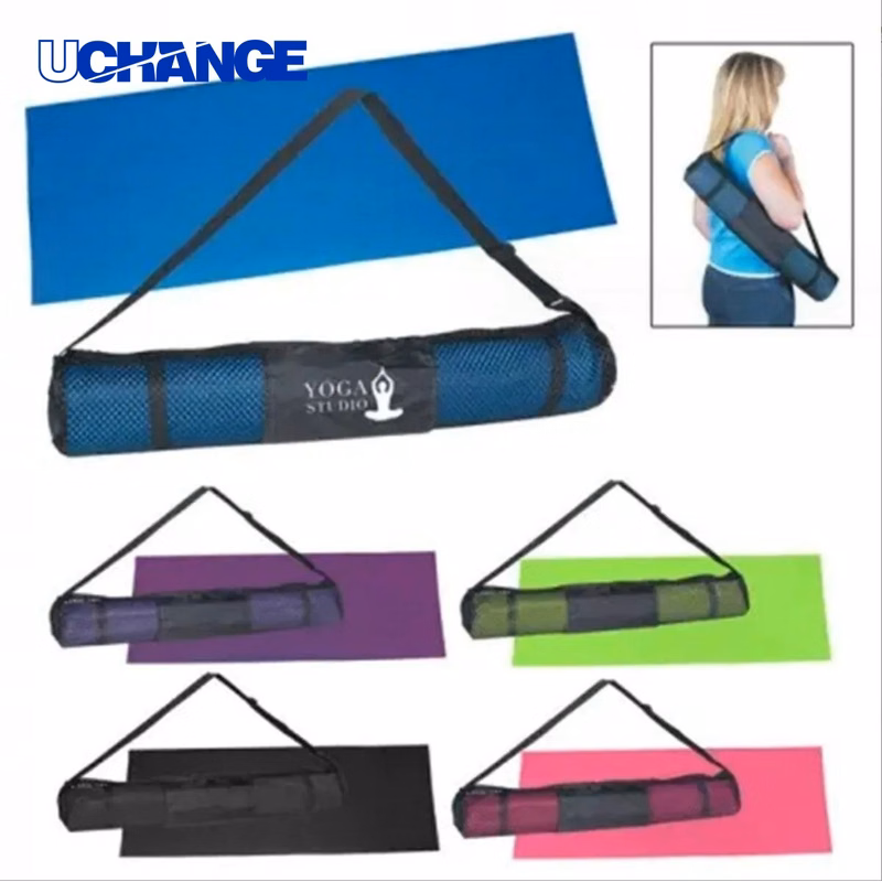 PVC Yoga Mat with Carrying Bag for Fitness Practice
