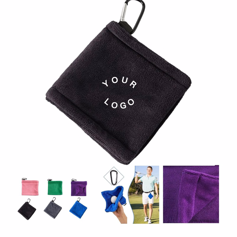 Customizable Microfiber Golf Ball Cleaning Towel