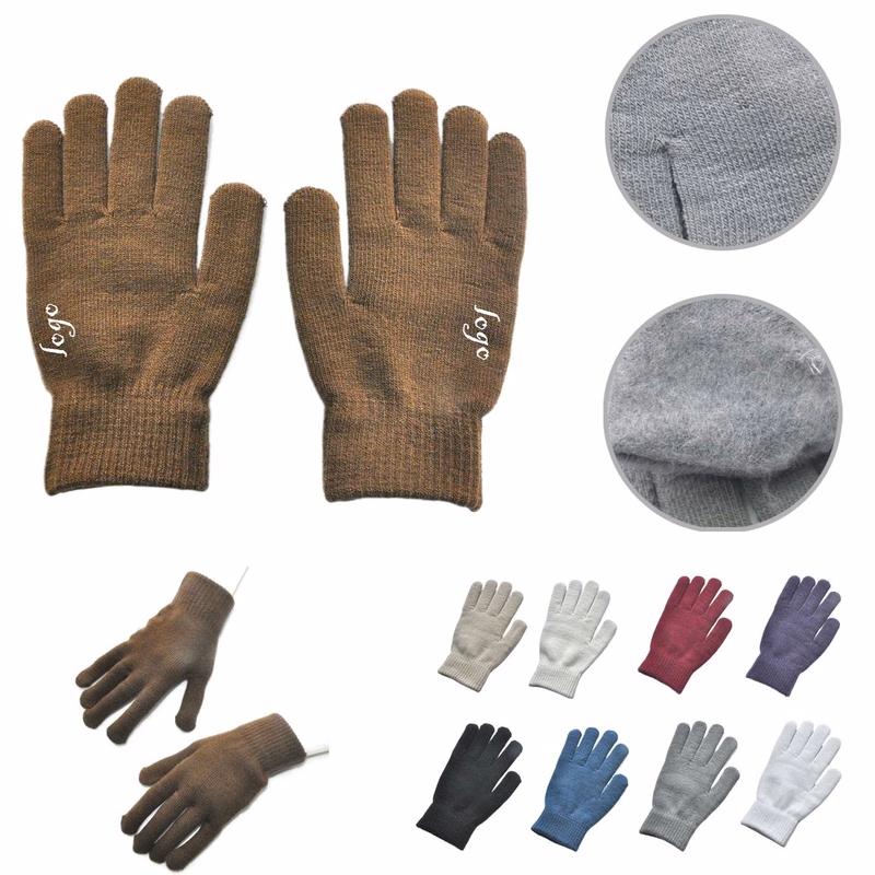 MOQ100 Thick Knit Warm Winter Cycling Gloves