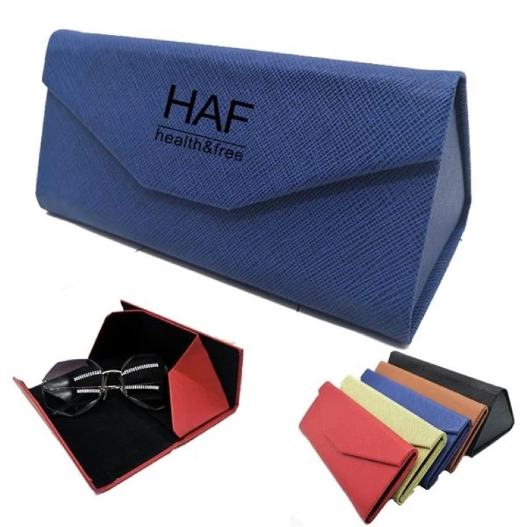 Solid Color Magnetic Folding Glasses Case 1