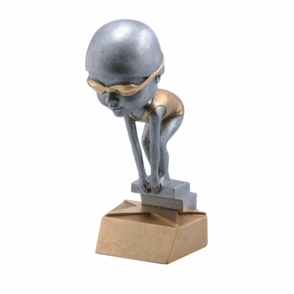 Swimmer, Female Bobble Head Figure