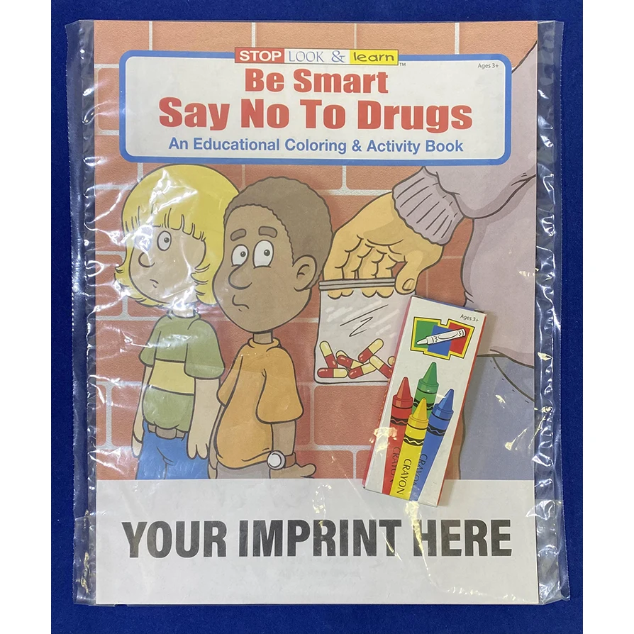 COLORING SET - Be Smart, Say NO to Drugs Coloring Book Fun Pack 1