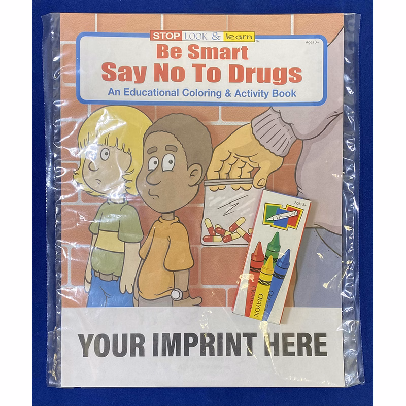 COLORING SET - Be Smart, Say NO to Drugs Coloring Book Fun Pack