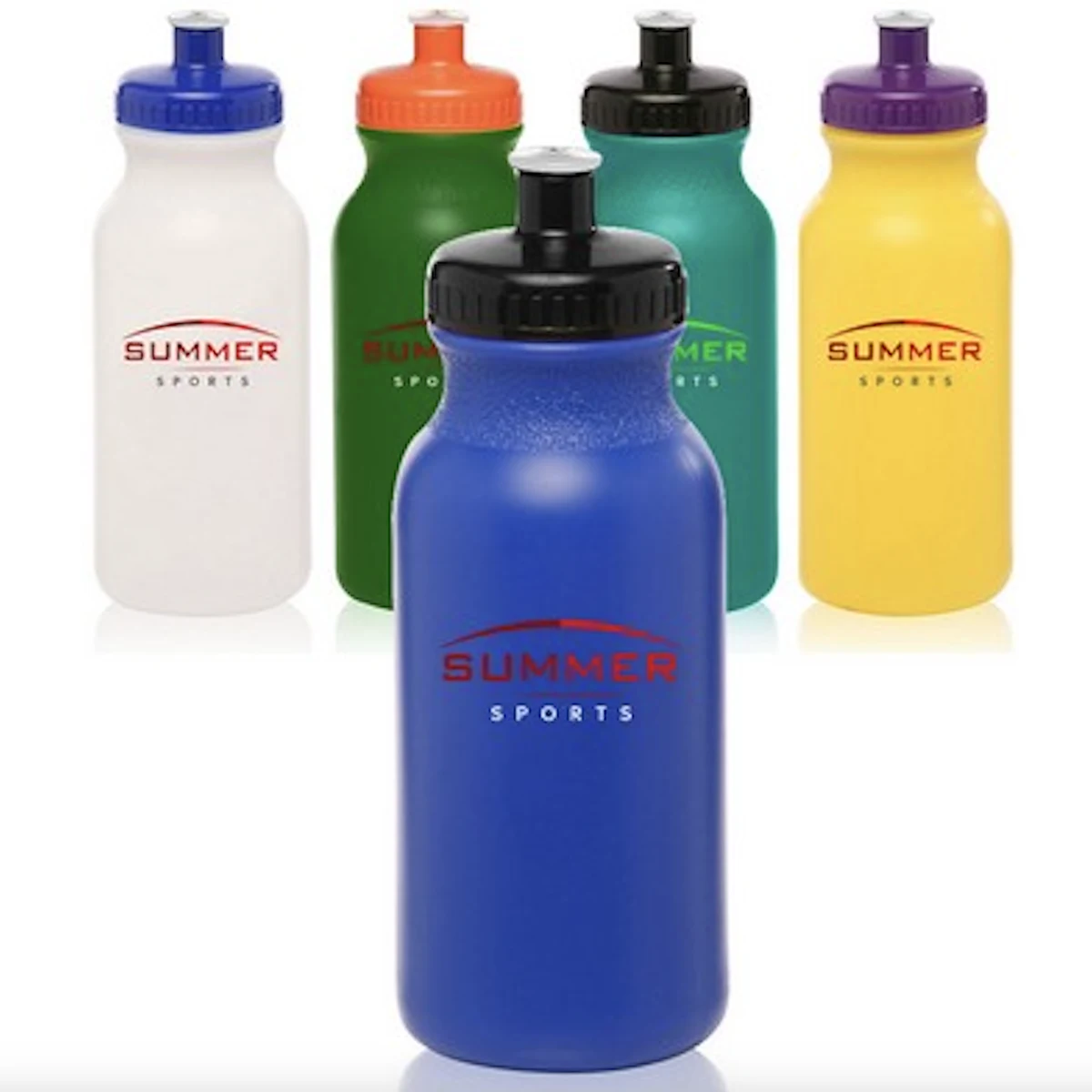 24 oz-Water Bottles with Push Cap 1
