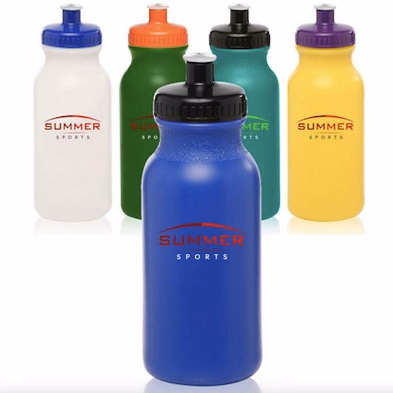 24 oz-Water Bottles with Push Cap