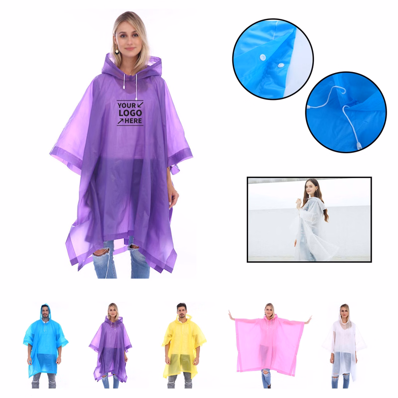 Raincoats Reusable Eva Rain Ponchos