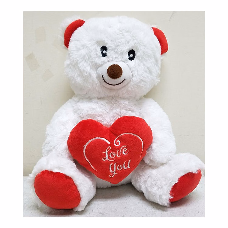 Valentine Bears - White & Red 11"