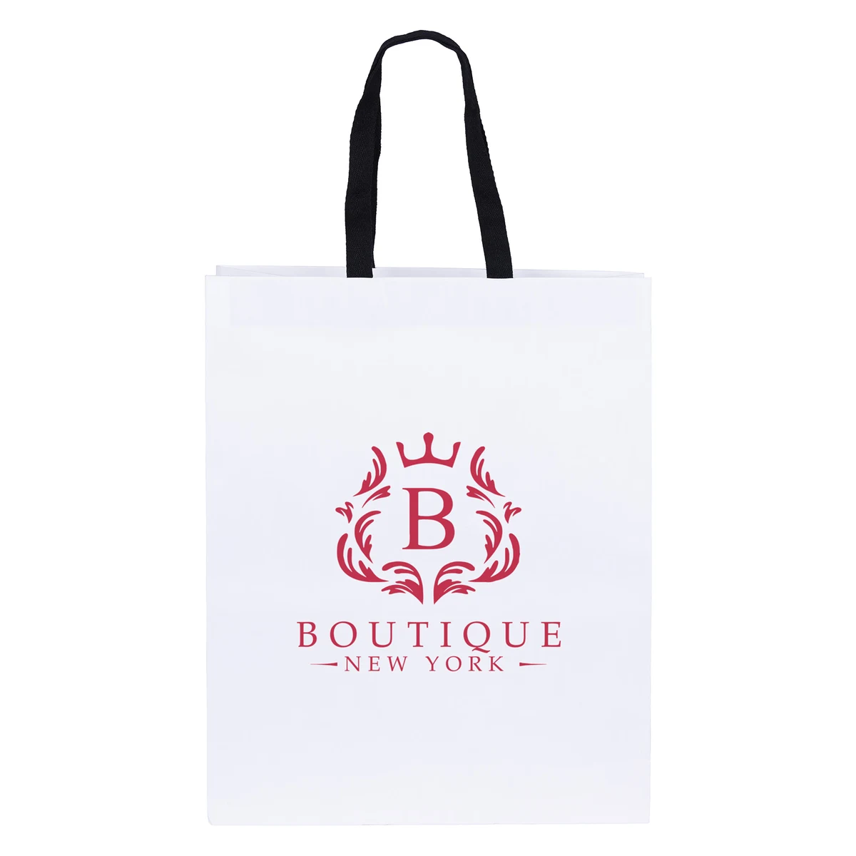 Teak - Woven Handle White Eurotote - Flexo Ink Print 1