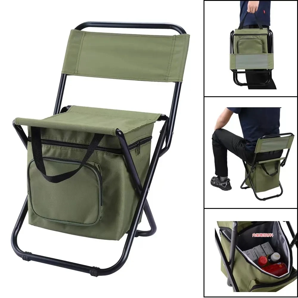 Portable Folding Chair with Storage Box 1