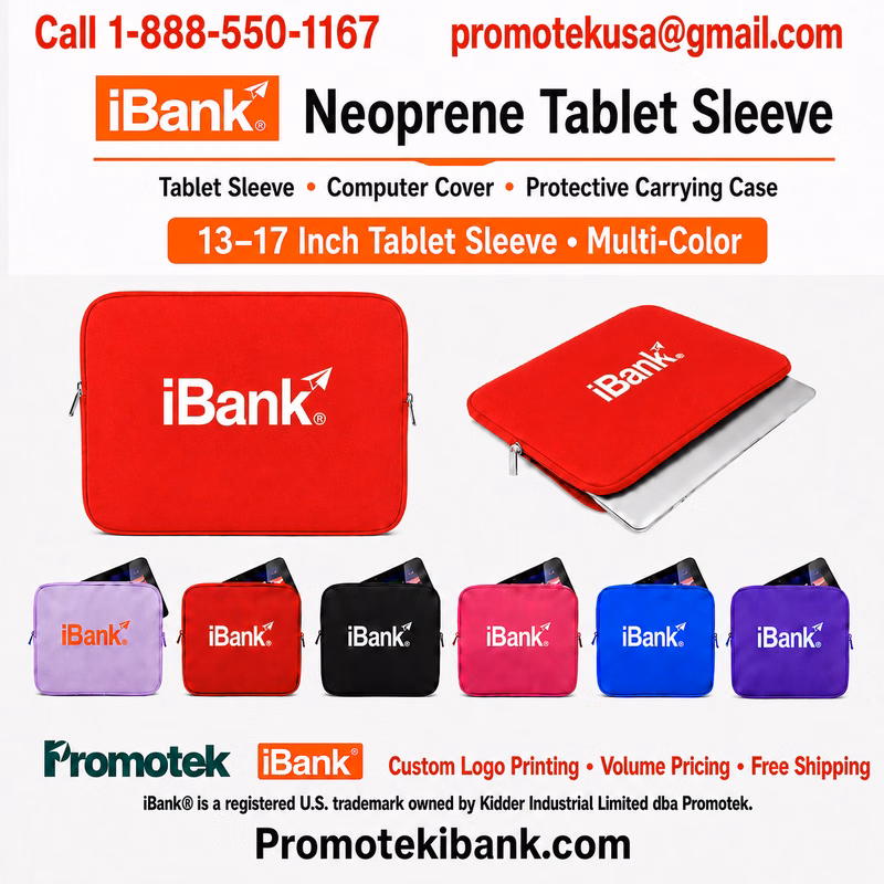 iBank ® 17" Neoprene Zippered Case