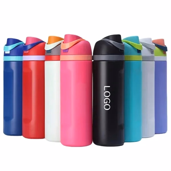 24oz Stainless Steel Water Bottle - Insulated with Handle