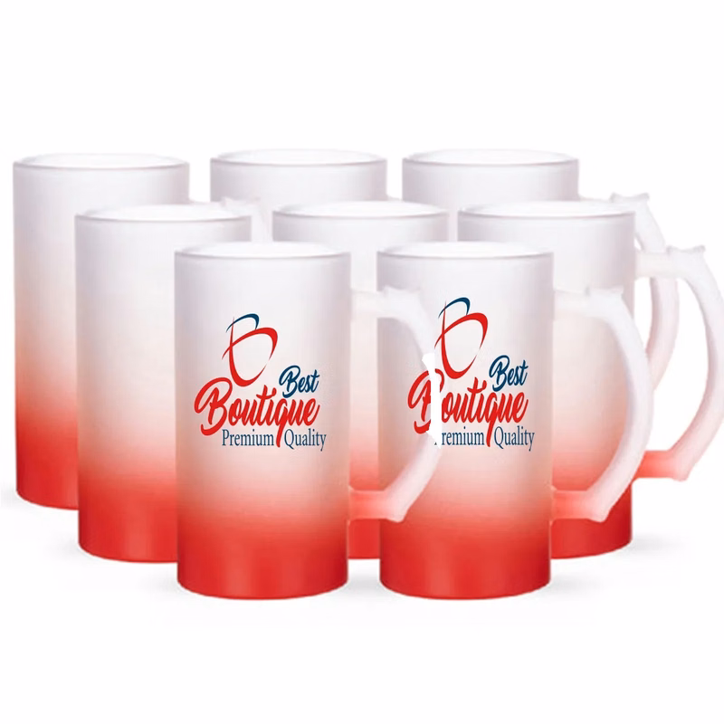 Frosted Mug Color-changing Gradient Cup Bottle With Handle