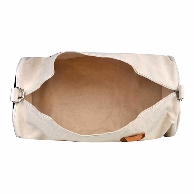 20 Oz. Super Heavy Canvas 2 Tone Round Duffle Bag