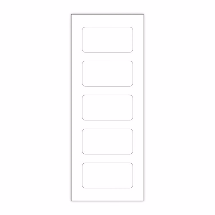 Click-It BLANK INSERT SHEET: 1.5" x 3"