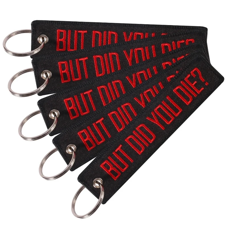 Custom Embroidery Text Keyring 1