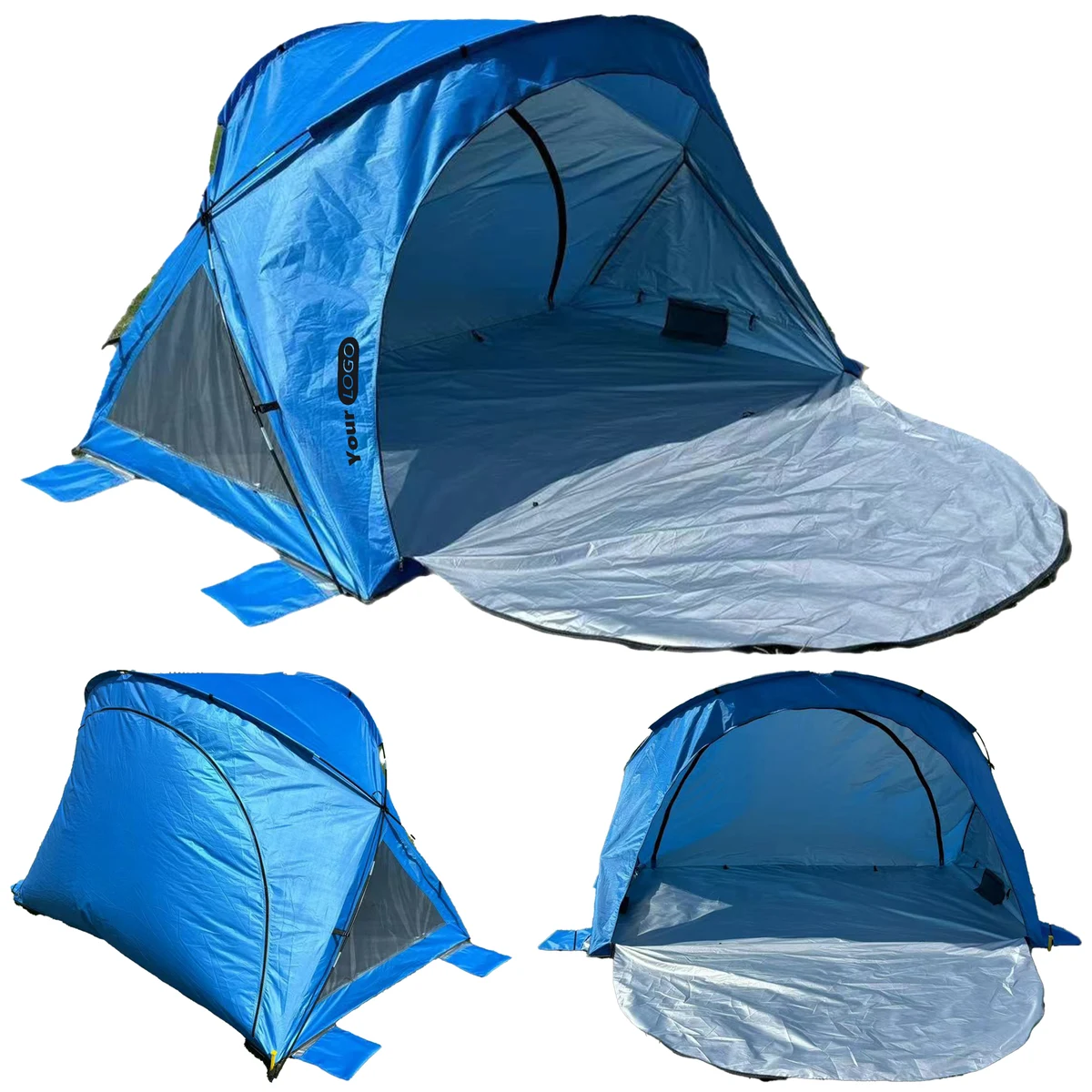 Polyester Sunscreen Double Zipper Tent 1
