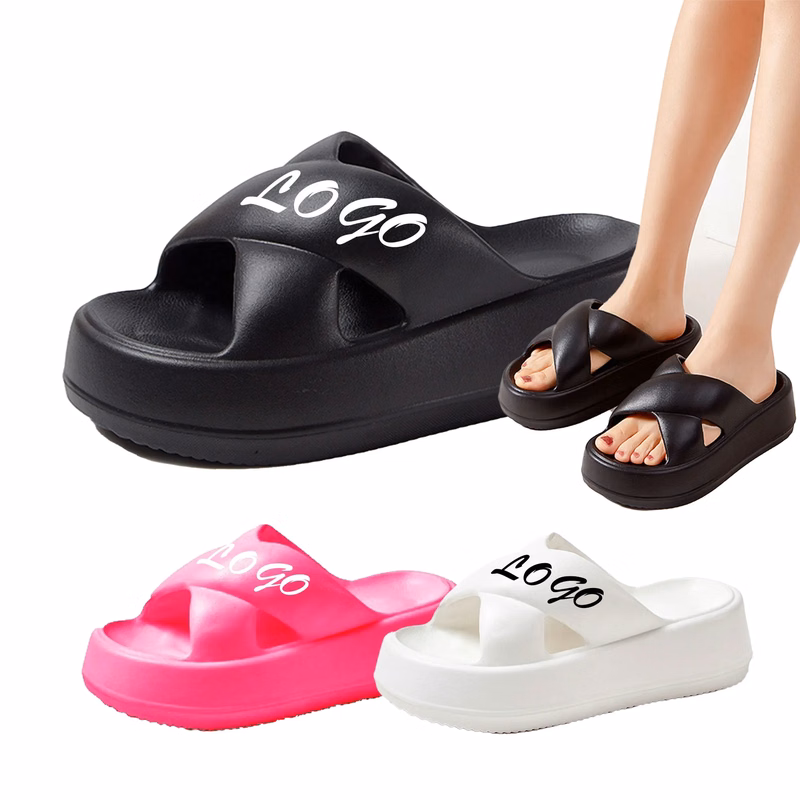 MOQ 50 Thick-Soled Summer Beach Slippers Outdoor