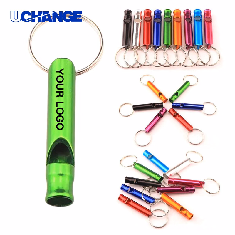 Aluminum Whistle Keychain Tool for Travel