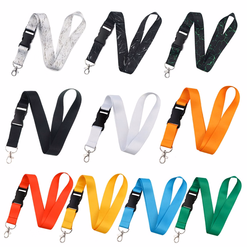 Polyester Lanyard with Safe Release Black Buckle