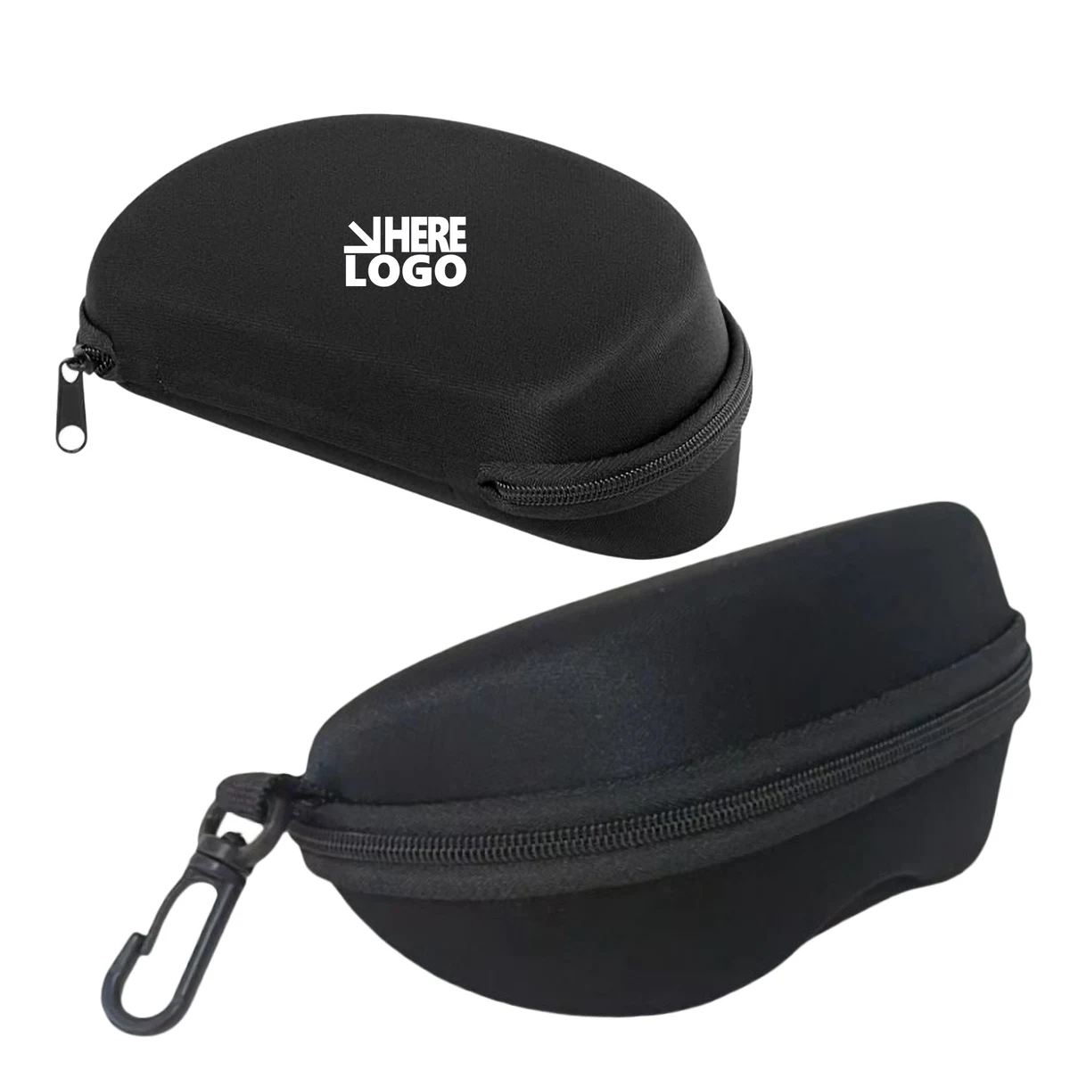 Storage Case Glasses Felt Lining Reinforced Belt Clip Zipper 1