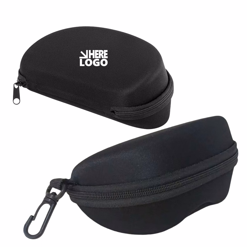 Storage Case Glasses Felt Lining Reinforced Belt Clip Zipper