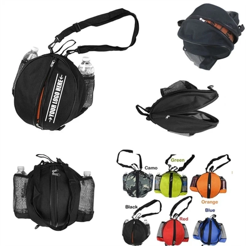 Adjustable Shoulder Strap Basketball Soccer Round Bag 1