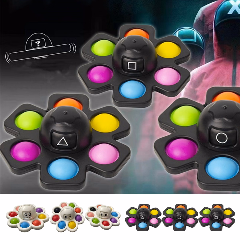 Face Changing Octopus Keychain Push Pop Fidget