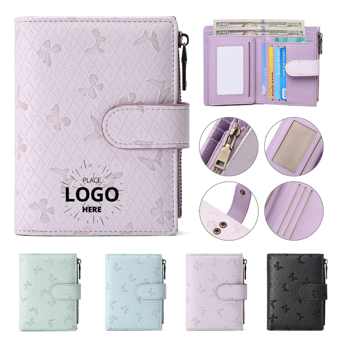 Genuine Leather Wallet RFID Blocking Multi Card Holder 1