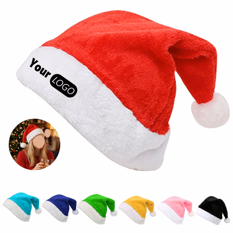 Plush Santa Topper For Adult Kid Party Decor