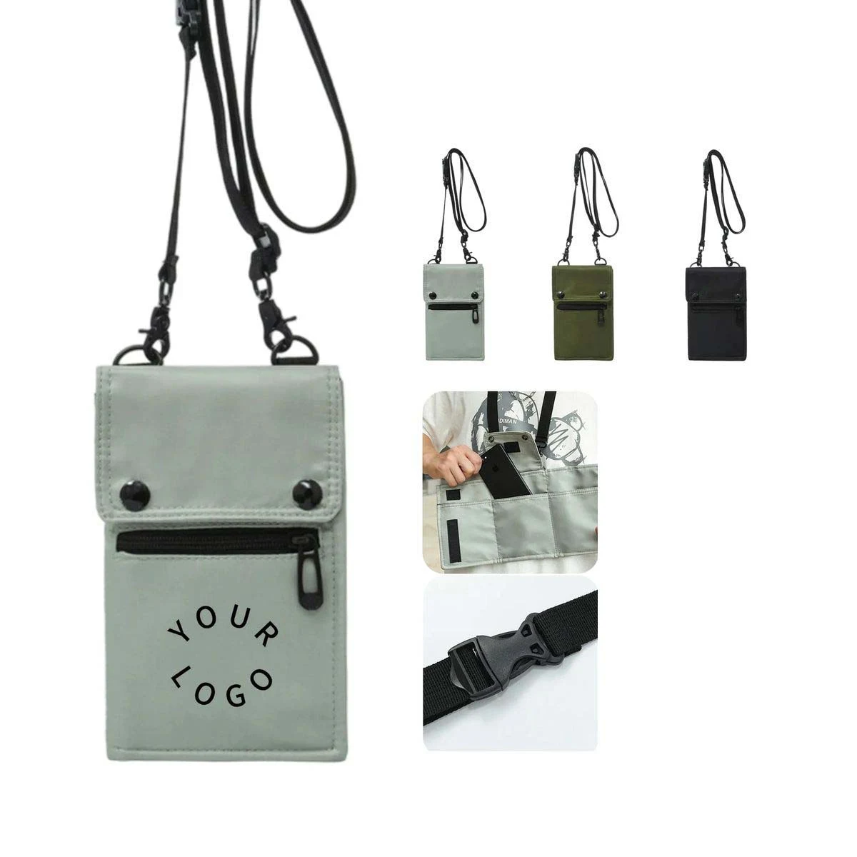 Crossbody Phone Bag with Compact Design 1