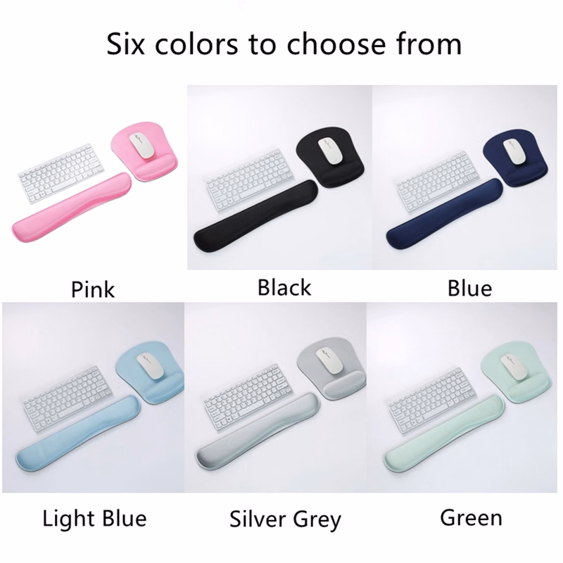 Wrist Rest Support for Mouse Pad & Keyboard Set