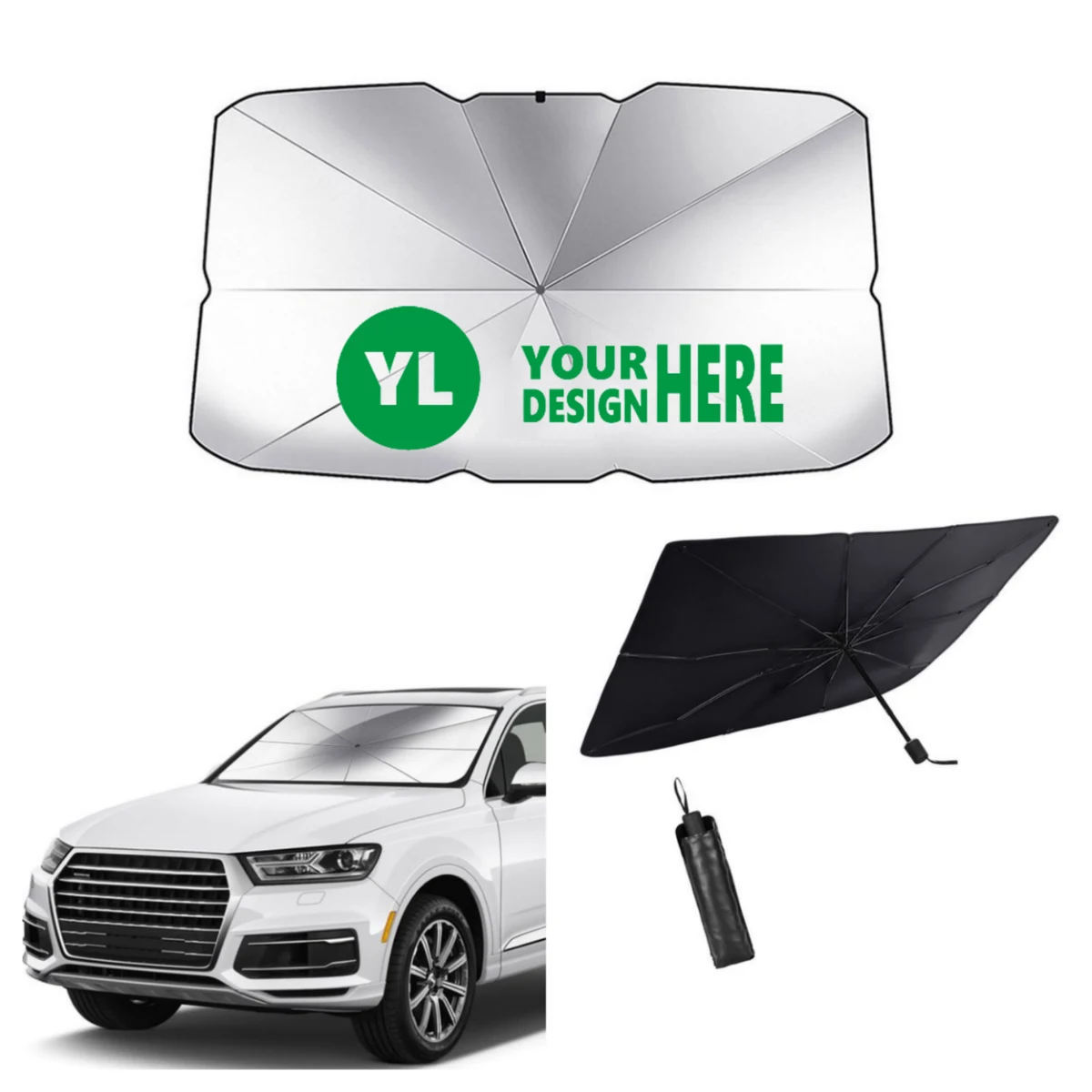 MOQ50 Car Sunshade Umbrella 1