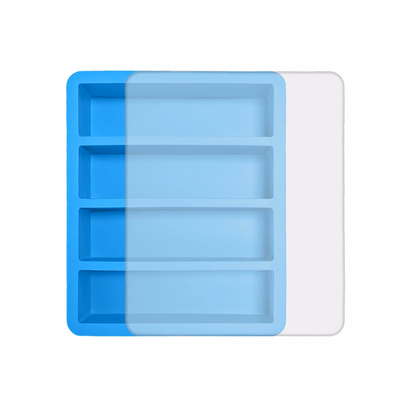 Integrated Silicone Ice Tray One Piece Mold 9.7" X 4.6" X 1.6"