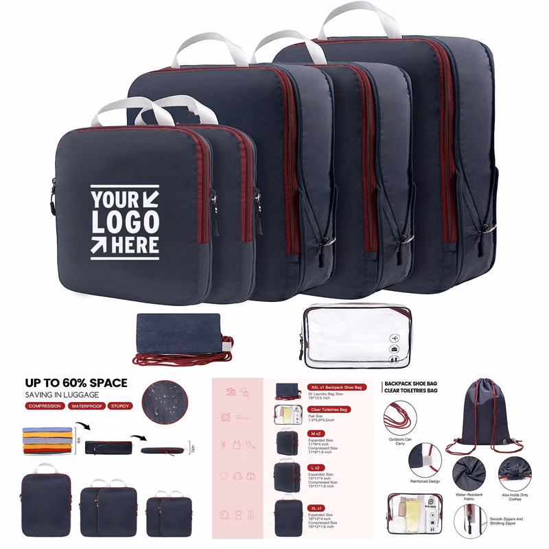 Expandable Packing Organizer Clear Toiletry Backpack Bag