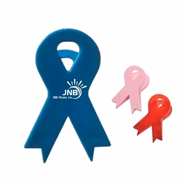Symbolic Plastic Breast Cancer Ribbon Clip