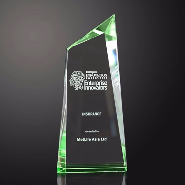 Glass Polygon Obelisk Award