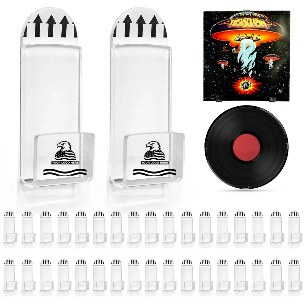 Acrylic Vinyl Record Wall Display Holder 1