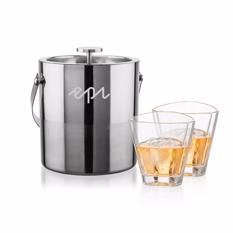 Catania Ice Bucket & Arrellano On-the-Rocks Set