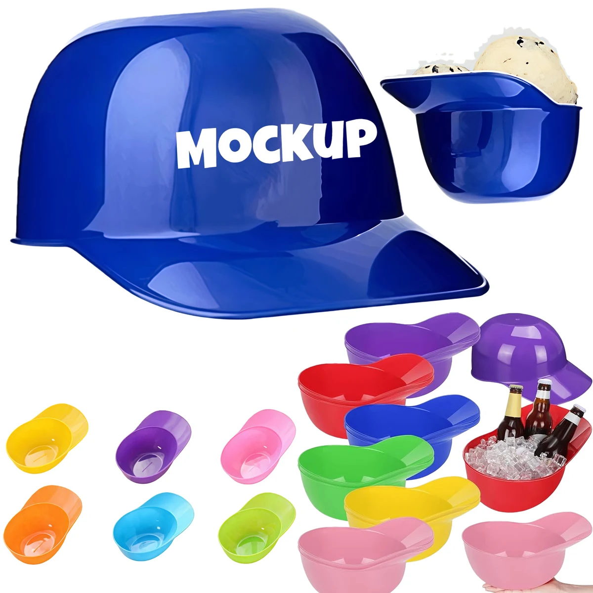 Baseball Helmet Ice Cream Bowl 1