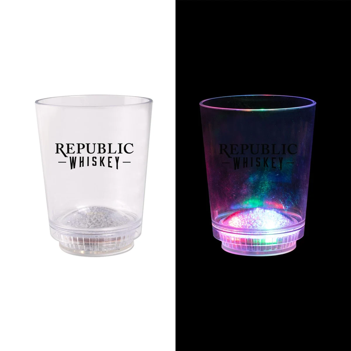 12 Oz 3 Light Plastic Rocks Cup 1