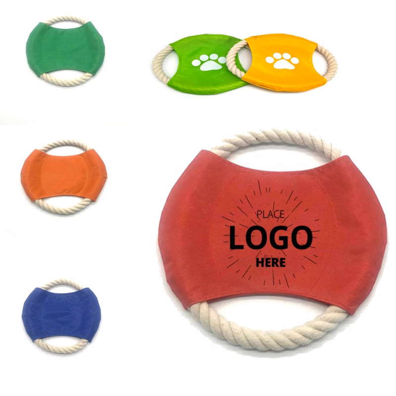 Custom Multi-Color Logo Pet Training Fabric Flying Disc